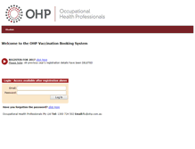 Tablet Screenshot of bookings.ohp.com.au